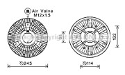 MNC085 Spojka ventilátora chladenia PRASCO