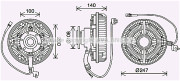 MNC093 Spojka ventilátora chladenia PRASCO