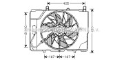 MS7501 Ventilátor chladenia motora PRASCO