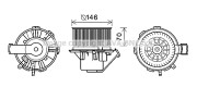 MS8647 Elektromotor vnútorného ventilátora PRASCO