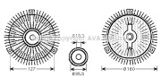 MSC408 Spojka ventilátora chladenia PRASCO