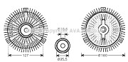 MSC412 Spojka ventilátora chladenia PRASCO