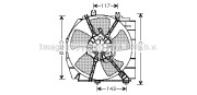 MZ7513 Ventilátor chladenia motora PRASCO