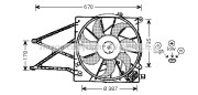 OL7524 Ventilátor chladenia motora PRASCO