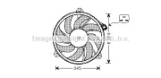 PE7525 Ventilátor chladenia motora PRASCO