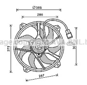 PE7556 Ventilátor chladenia motora PRASCO