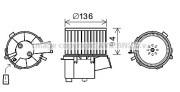 PE8377 Elektromotor vnútorného ventilátora PRASCO