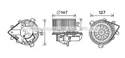 PE8393 Elektromotor vnútorného ventilátora PRASCO