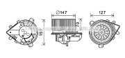 PE8395 Elektromotor vnútorného ventilátora PRASCO