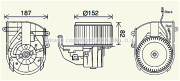 PE8414 Elektromotor vnútorného ventilátora PRASCO