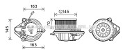 PE8510 Elektromotor vnútorného ventilátora PRASCO