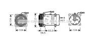 REAK072 Kompresor klimatizácie PRASCO