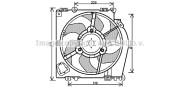 RT7542 Ventilátor chladenia motora PRASCO