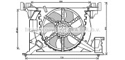 RT7545 Ventilátor chladenia motora PRASCO