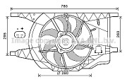 RT7546 Ventilátor chladenia motora PRASCO