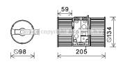 RT8586 Elektromotor vnútorného ventilátora PRASCO