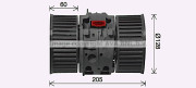 RT8654 Elektromotor vnútorného ventilátora PRASCO