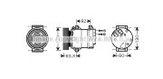 RTK369 Kompresor klimatizácie PRASCO