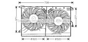 SB7502 Ventilátor chladenia motora PRASCO