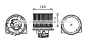 SB8078 Elektromotor vnútorného ventilátora PRASCO