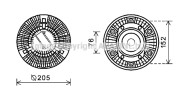 SCC035 Spojka ventilátora chladenia PRASCO