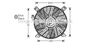 SZ7509 Ventilátor chladenia motora PRASCO