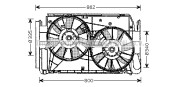 TO7551 Ventilátor chladenia motora PRASCO