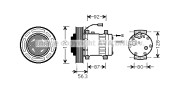 VLK053 Kompresor klimatizácie PRASCO