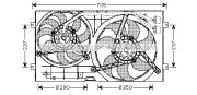 VN7503 Ventilátor chladenia motora PRASCO