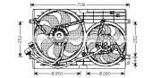 VN7508 Ventilátor chladenia motora PRASCO