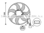 VN7537 Ventilátor chladenia motora PRASCO