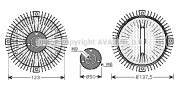 VNC273 Spojka ventilátora chladenia PRASCO