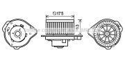 VO8174 Elektromotor vnútorného ventilátora PRASCO