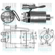 46039 Elektromagnetický spínač pre żtartér HOFFER