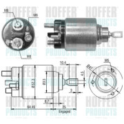 46043 Elektromagnetický spínač pre żtartér HOFFER