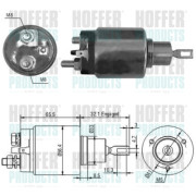 6646067 Elektromagnetický spínač pre żtartér HOFFER