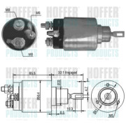 46069 Elektromagnetický spínač pre żtartér HOFFER