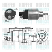 46070 Elektromagnetický spínač pre żtartér HOFFER