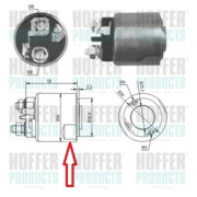 46085 Elektromagnetický spínač pre żtartér HOFFER