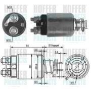 46119 Elektromagnetický spínač pre żtartér HOFFER