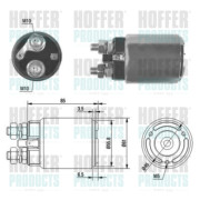 46120 Elektromagnetický spínač pre żtartér HOFFER