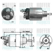 46130 Elektromagnetický spínač pre żtartér HOFFER