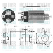 46142 Elektromagnetický spínač pre żtartér HOFFER