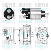 6646149 Elektromagnetický spínač pre żtartér HOFFER