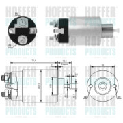 46167 Elektromagnetický spínač pre żtartér HOFFER