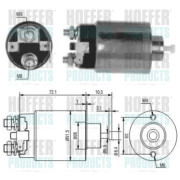 46179 Elektromagnetický spínač pre żtartér HOFFER