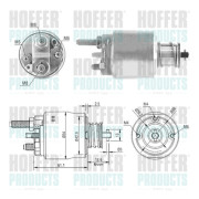 46223 Elektromagnetický spínač pre żtartér HOFFER