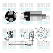 6646263 Elektromagnetický spínač pre żtartér HOFFER