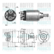 46272 Elektromagnetický spínač pre żtartér HOFFER