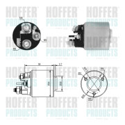 46288 Elektromagnetický spínač pre żtartér HOFFER